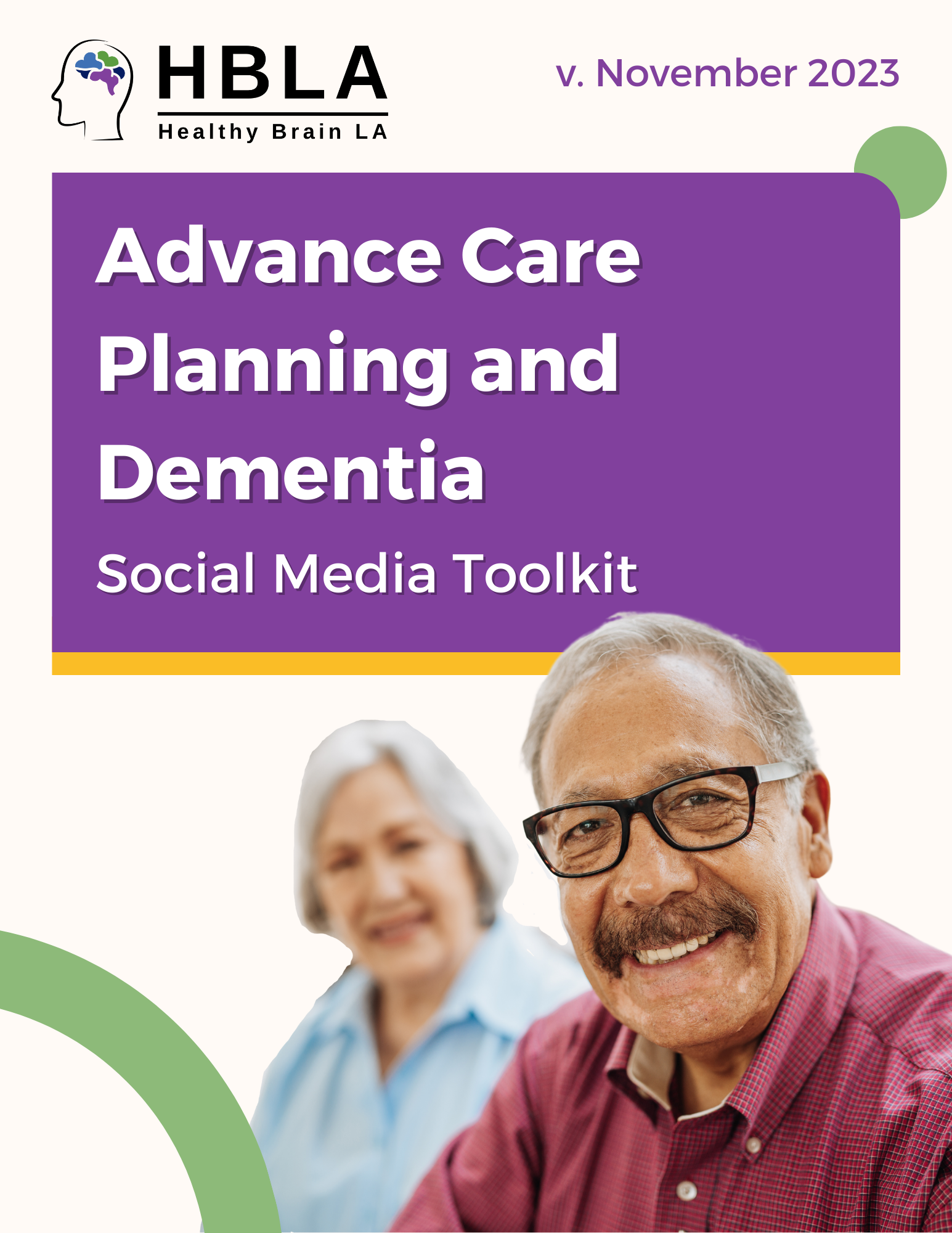 Cover image of the Advance Care Planning and Dementia Social Media Toolkit, 2023